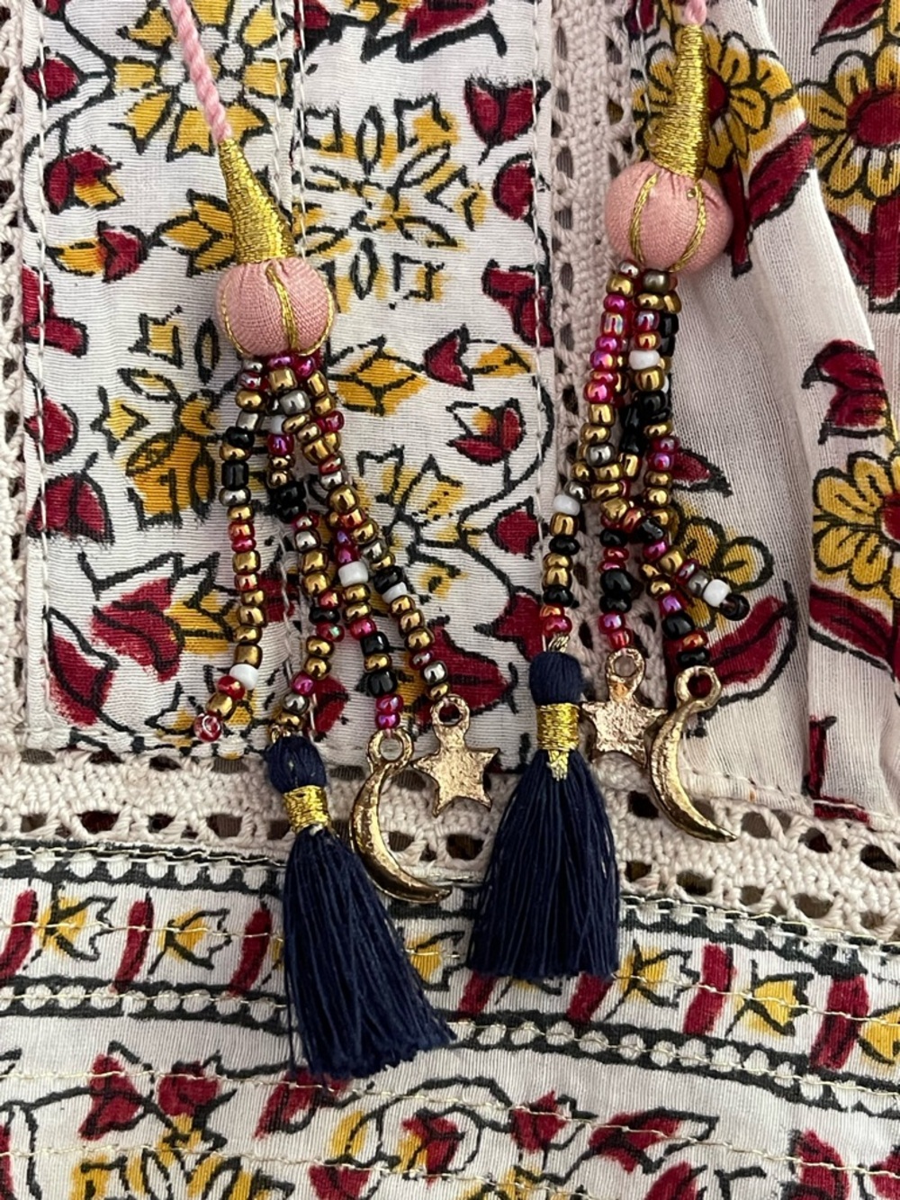 Bell By Alice Bell Maxi Dress size Medium Boho Chic Floral Festival - Picture 6 of 10